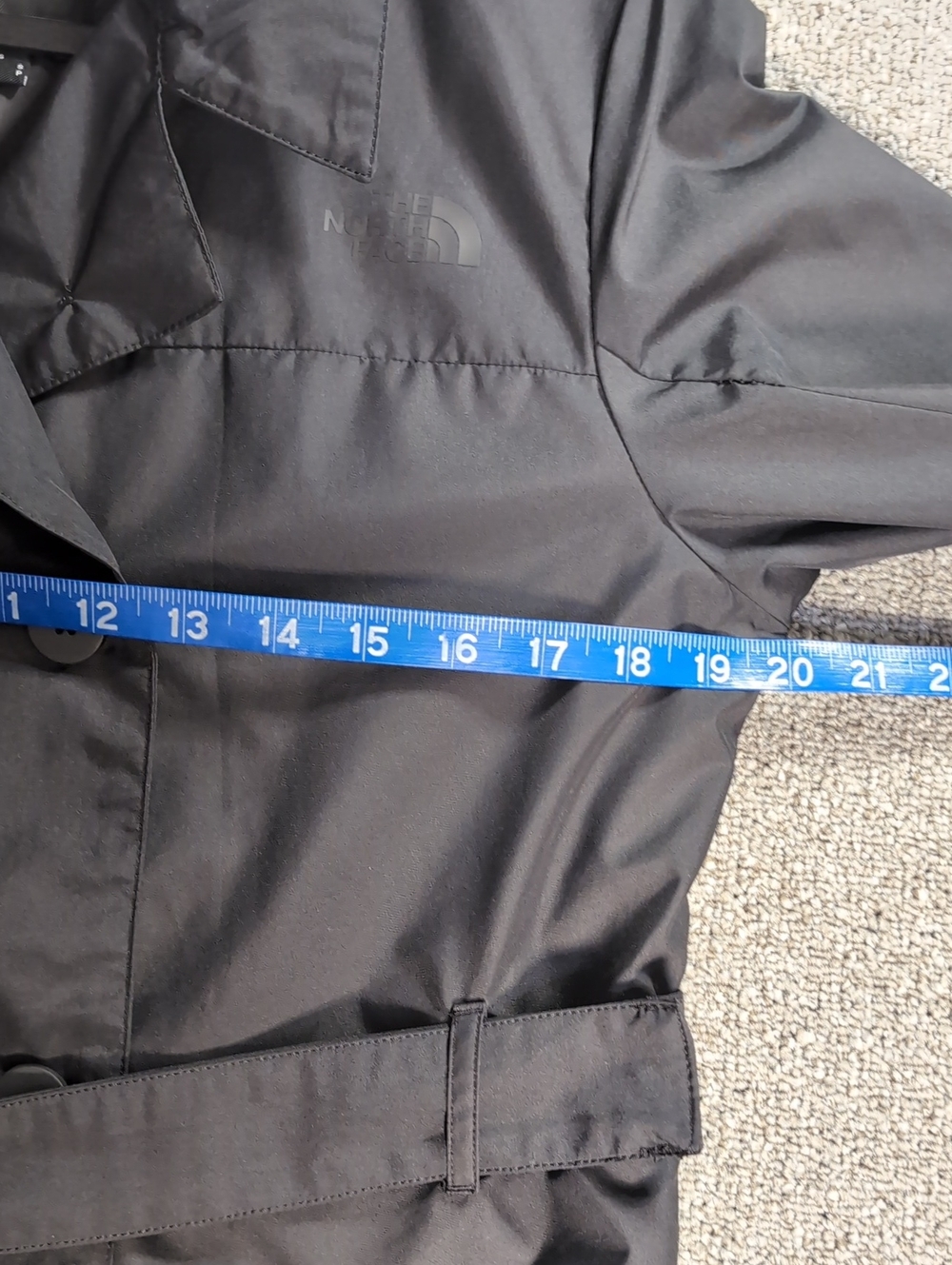 The North Face City Rain Belted Trench Coat Size Small in TNF Black - Picture 14 of 15